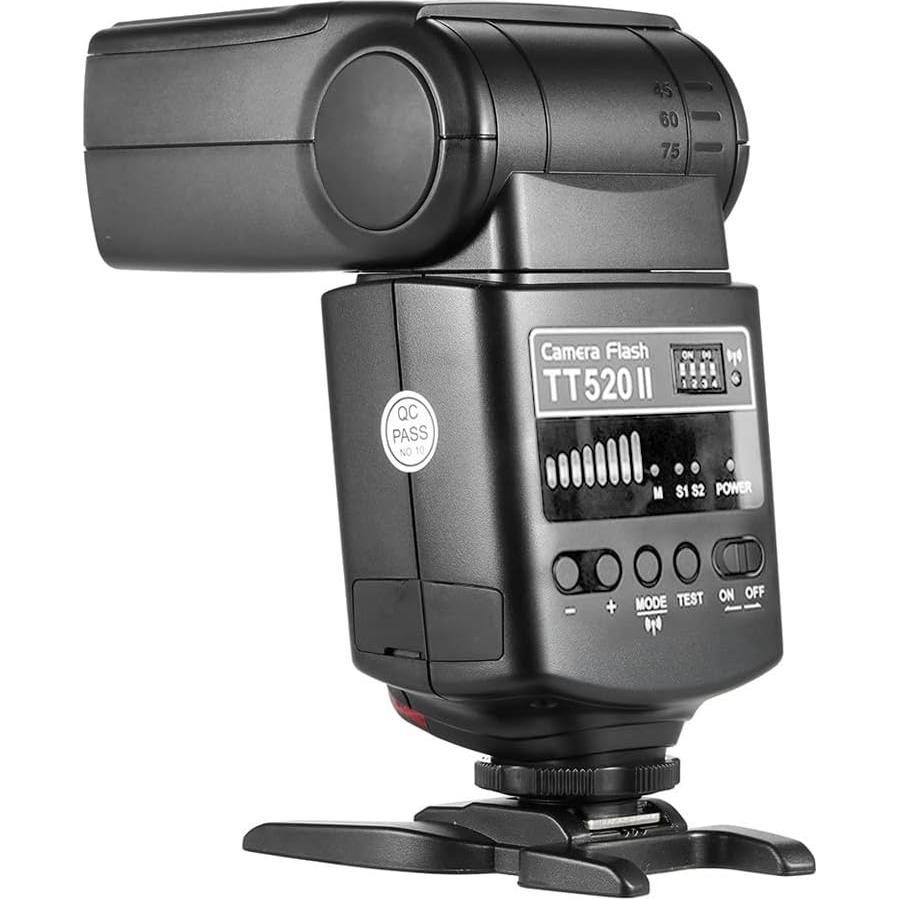 Flash Electrónico Godox TT520II + Transmisor Inalámbrico AT-16