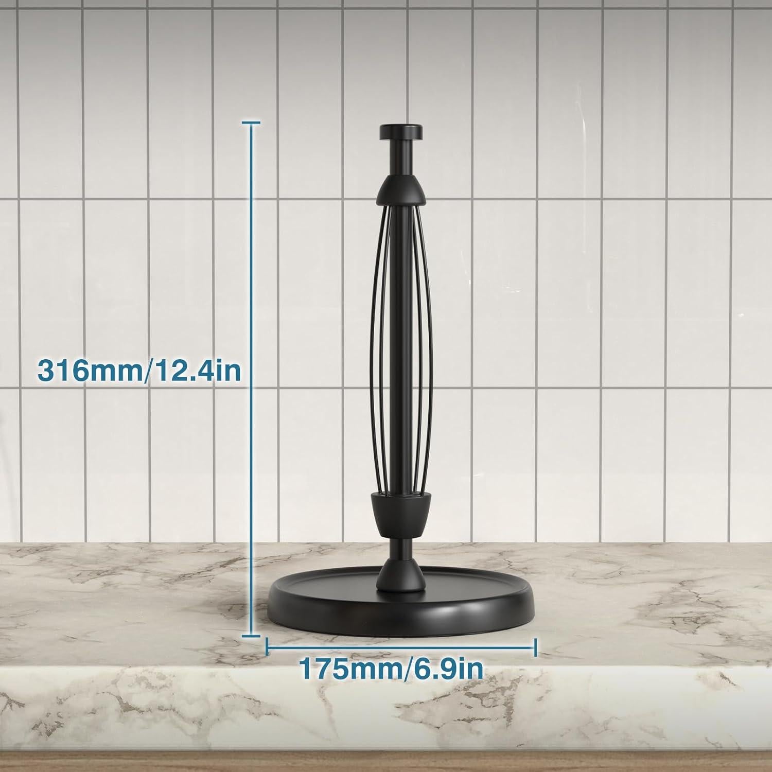 Soporte para Toallas de Papel Swaitee Acero Inoxidable Negro