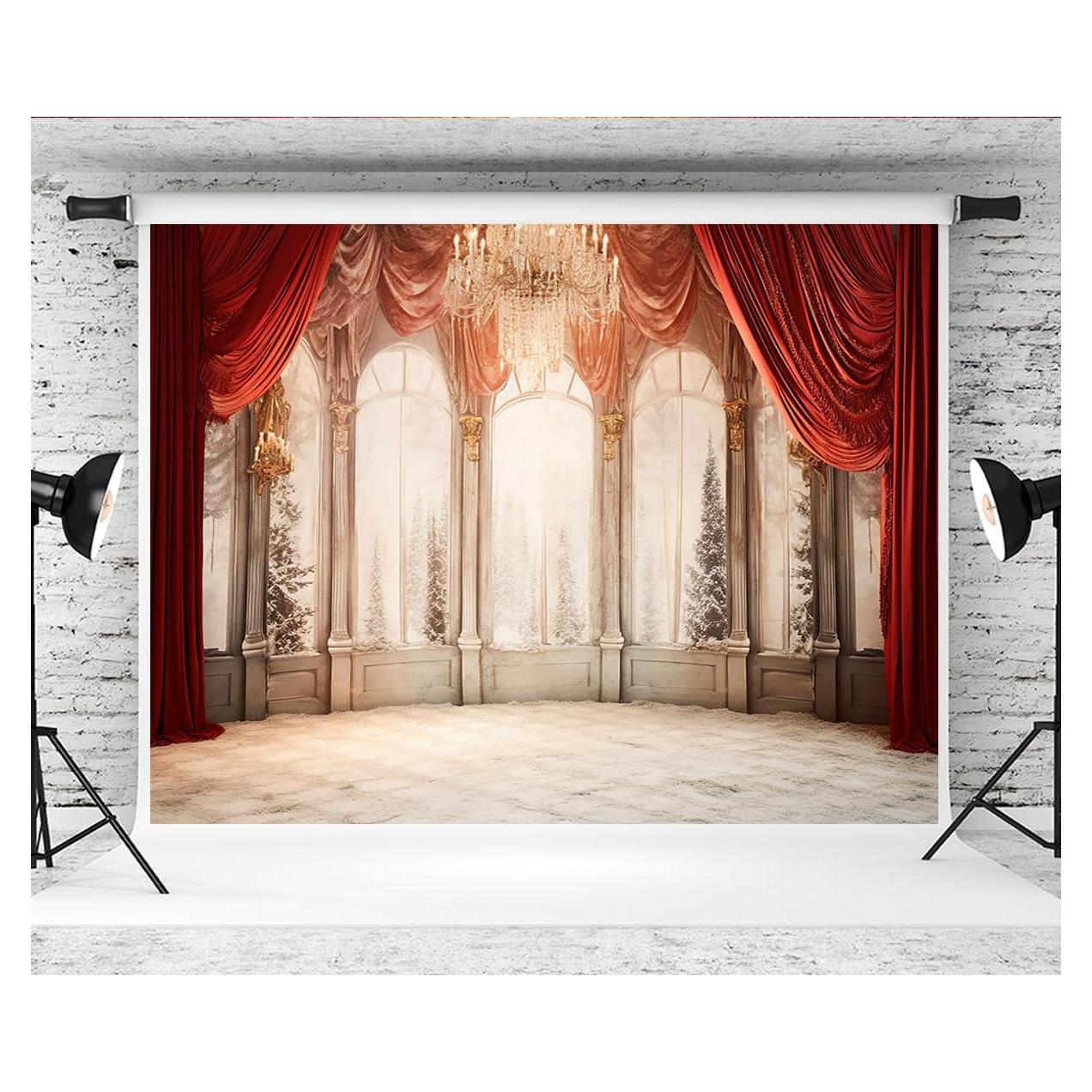 Fondo de Navidad 250x250cm Kate Microfibra Rojo