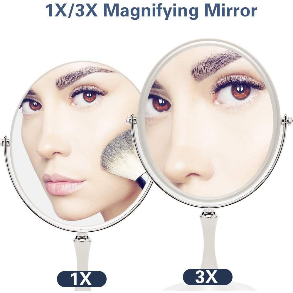 Espejo de Mesa YEAKE Ovalado 33 cm Doble Cara 1X/3X