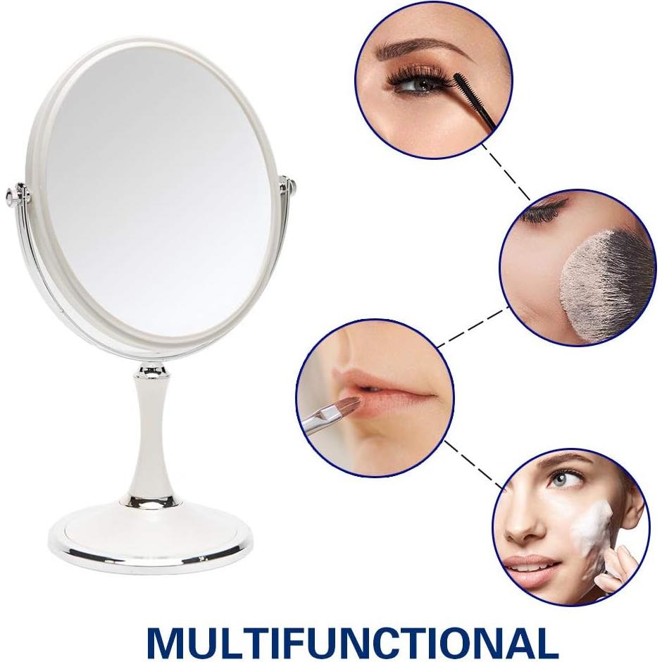 Espejo de Mesa YEAKE Ovalado 33 cm Doble Cara 1X/3X
