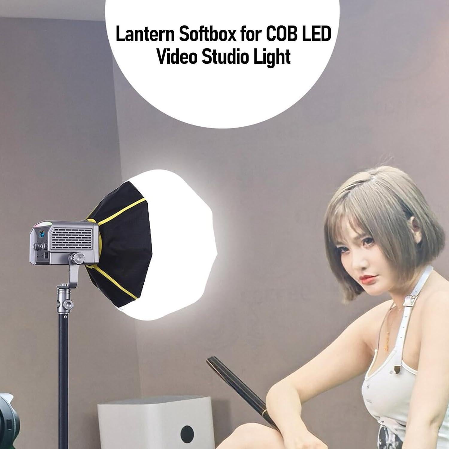 Softbox Lantern 30cm YUEHISY para Luz LED Bowens Mini