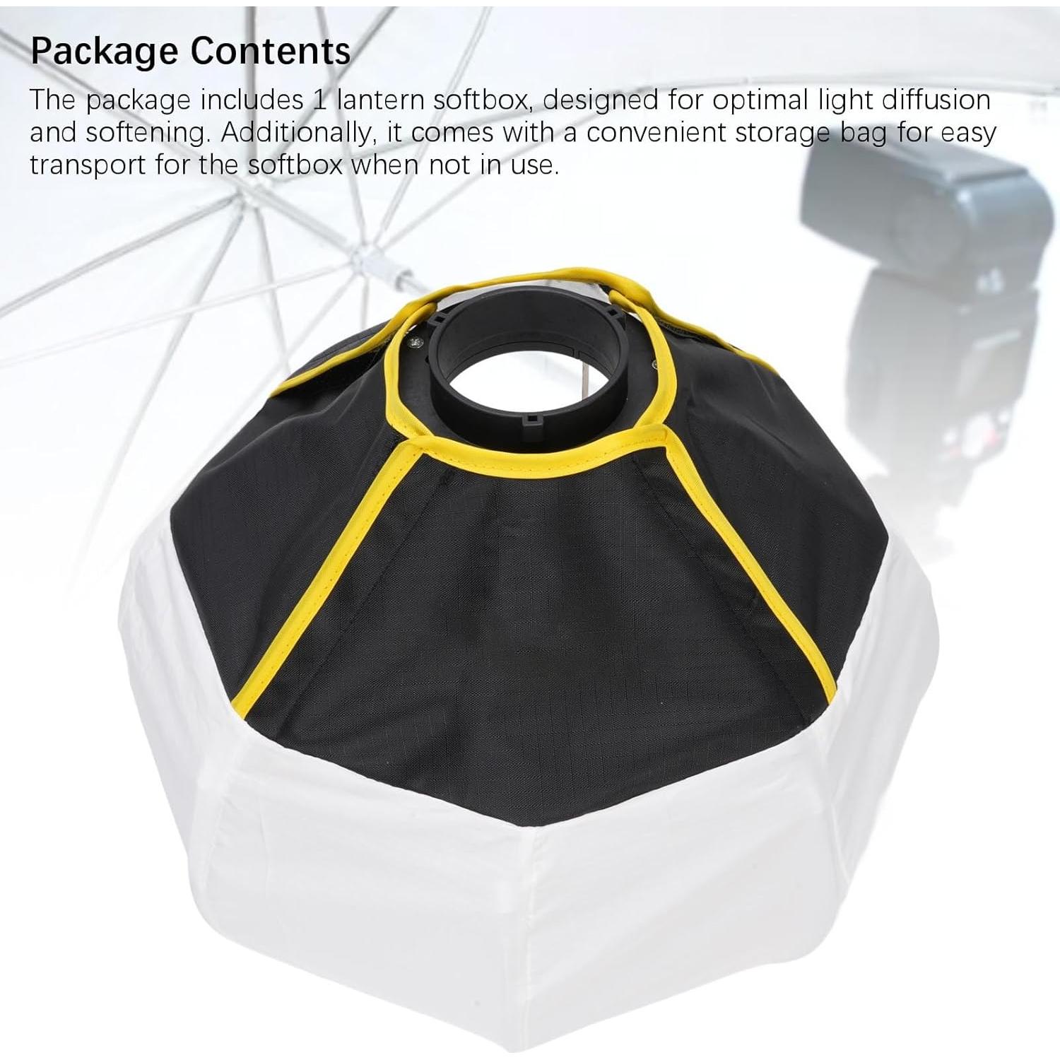 Softbox Lantern 30cm YUEHISY para Luz LED Bowens Mini