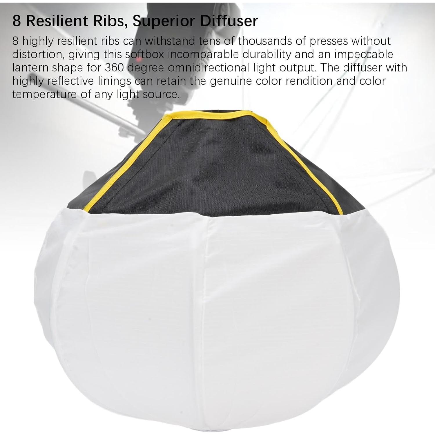 Softbox Lantern 30cm YUEHISY para Luz LED Bowens Mini
