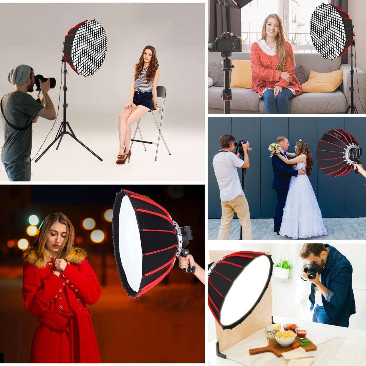 Softbox Portátil LED 60W XPAISYQC 55cm Temperatura Regulable