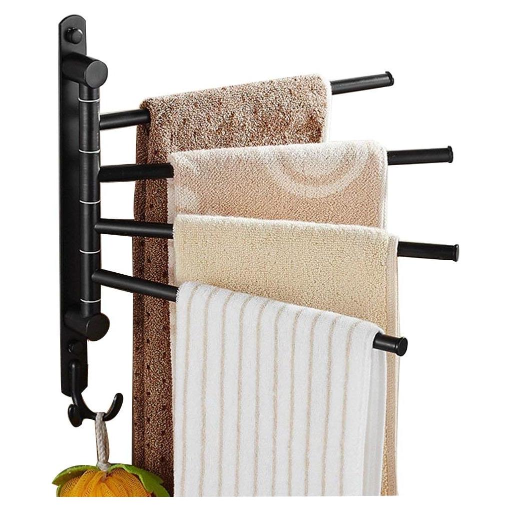 ELLO&ALLO Barra de Toalla de Bronce Aceitado 4 Brazos