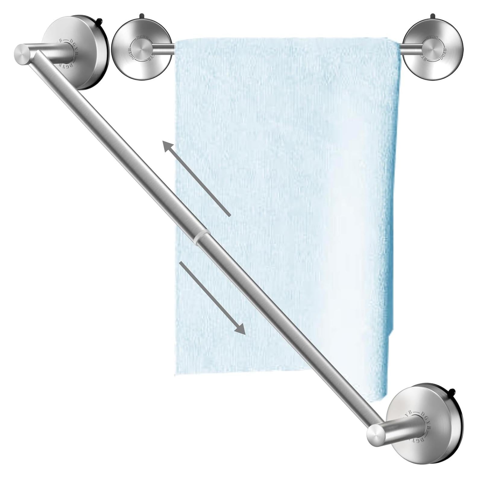 Barra de Toalla Ajustable DGYB 35-68 cm Acero Inoxidable