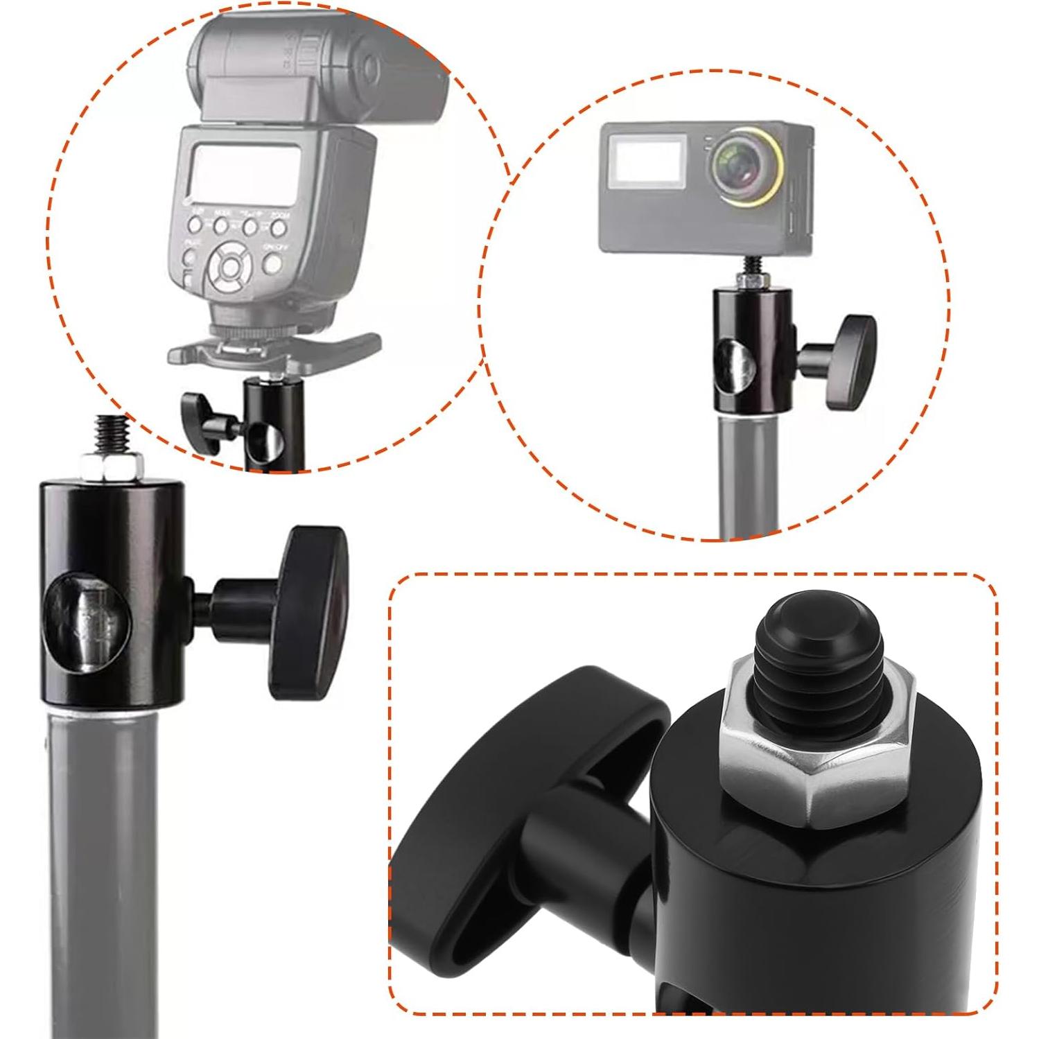 Adaptador de Conversión Rápida ECSiNG 3/8" a 5/8" para Trípodes