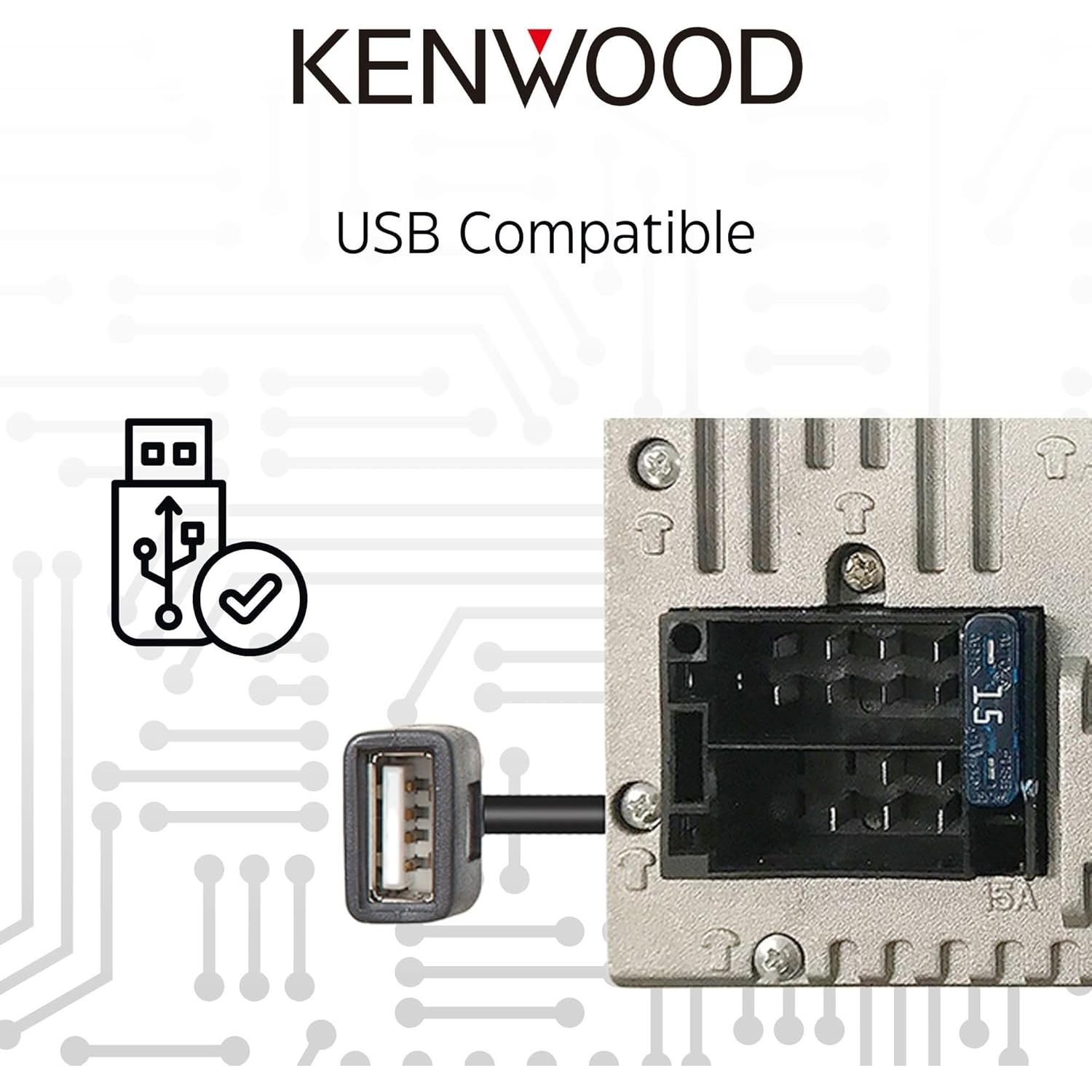 Receptor Multimedia Kenwood DMX129BT 6.8" Bluetooth