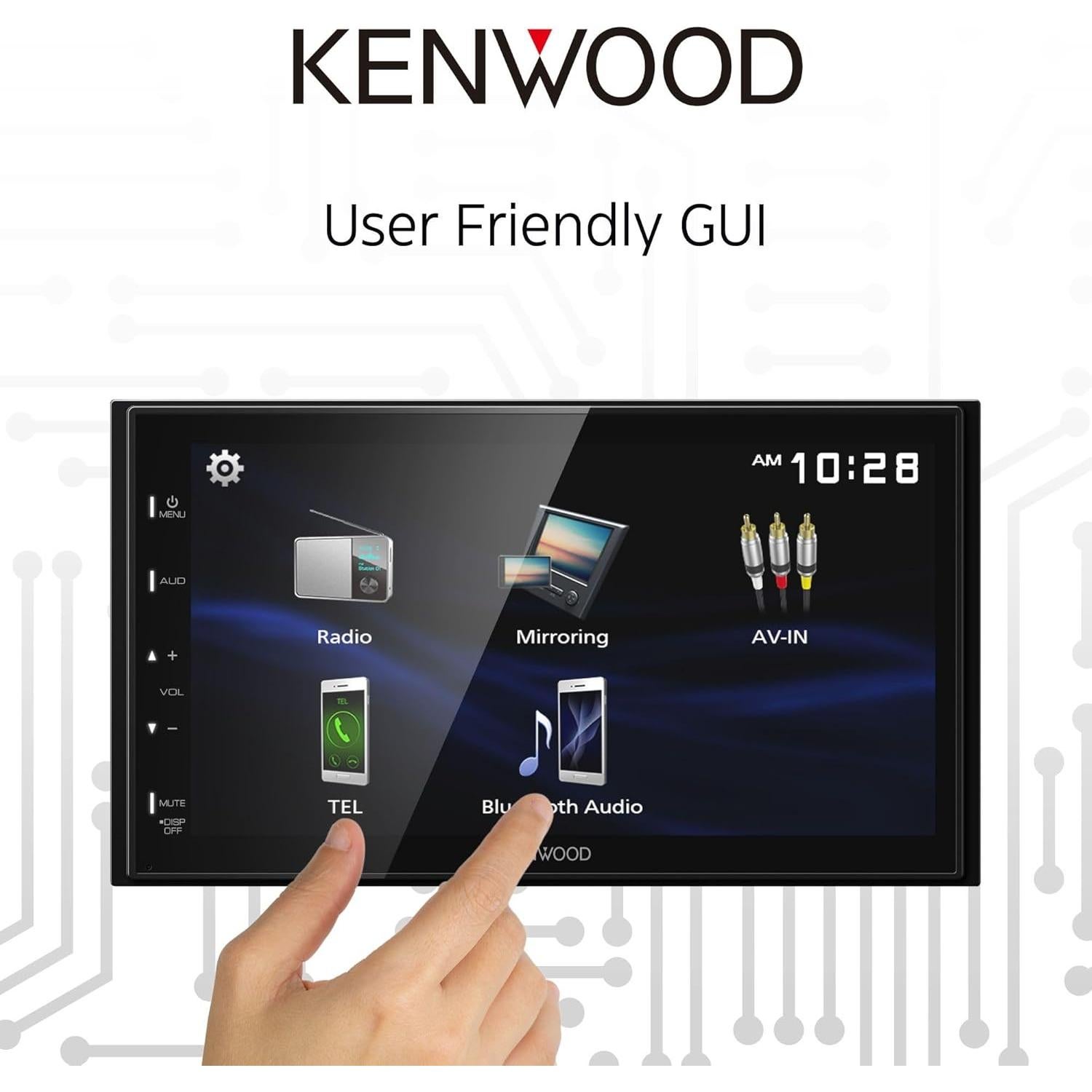 Receptor Multimedia Kenwood DMX129BT 6.8" Bluetooth