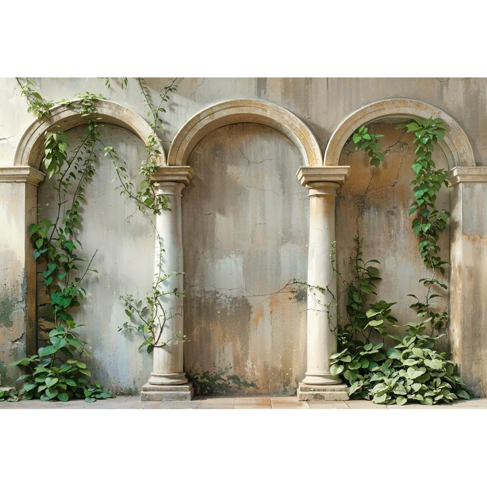 Fondo de Fotografía Kate 200x150cm Microfibra Arco Piedra