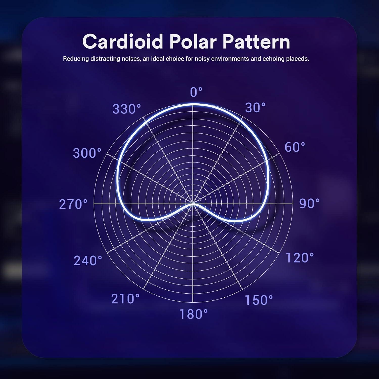GODOX EM68G RGB USB Condenser Microphone, Professional USB Microphone Kit with Foldable Table Stand & Headphone Output, Volume Control, USB Type C with iOS, PC and Mac for Recording, Gaming, YouTube