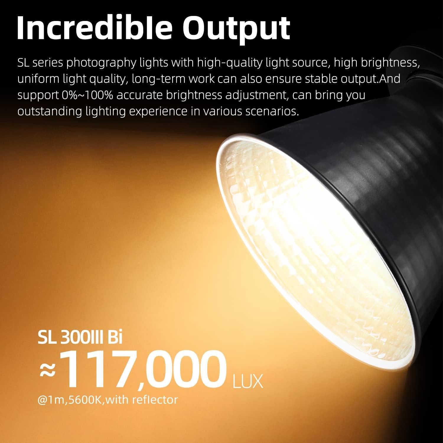 Godox SL300IIIBi 330W Luz LED Ajustable 2800K-6500K