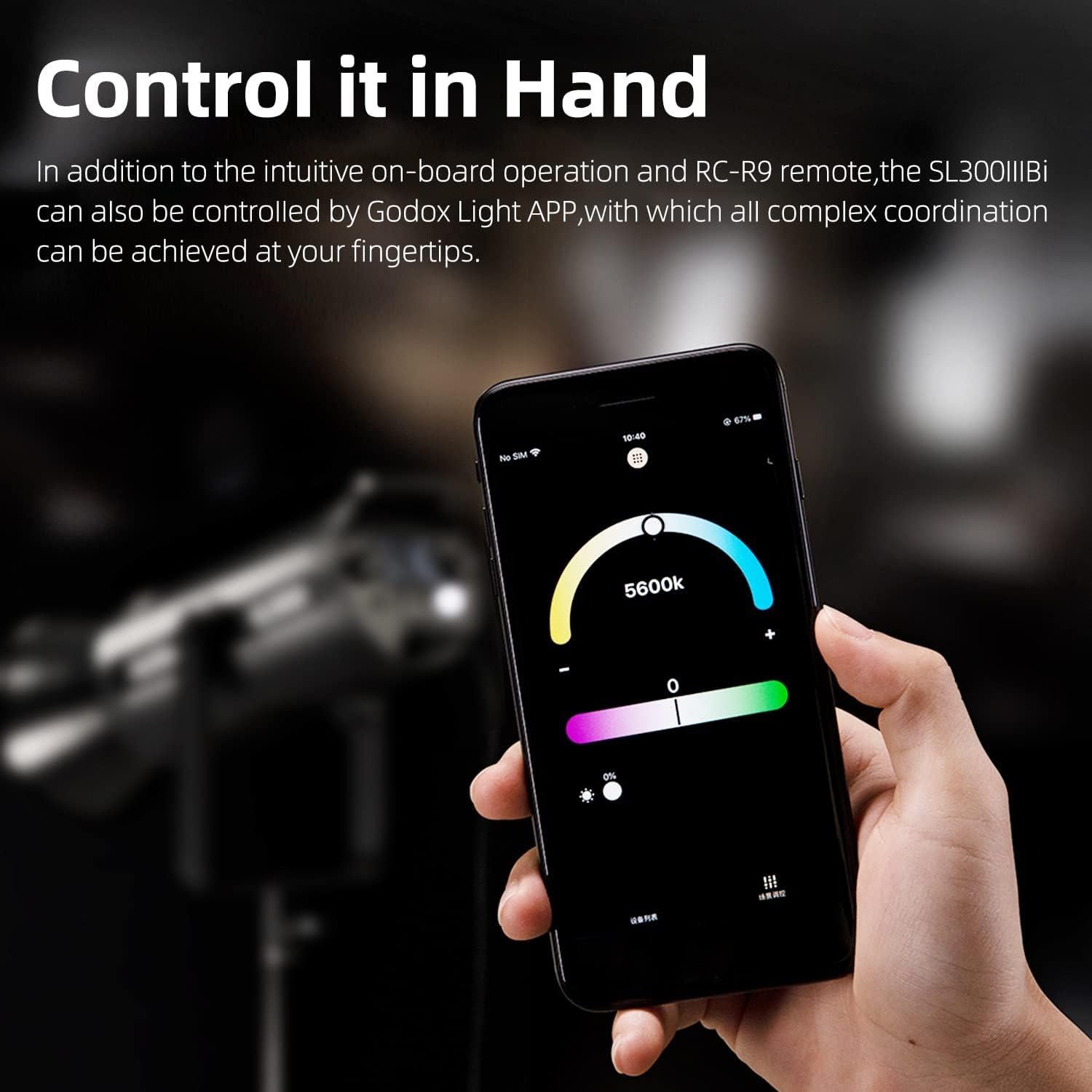 Godox SL300IIIBi 330W Luz LED Ajustable 2800K-6500K