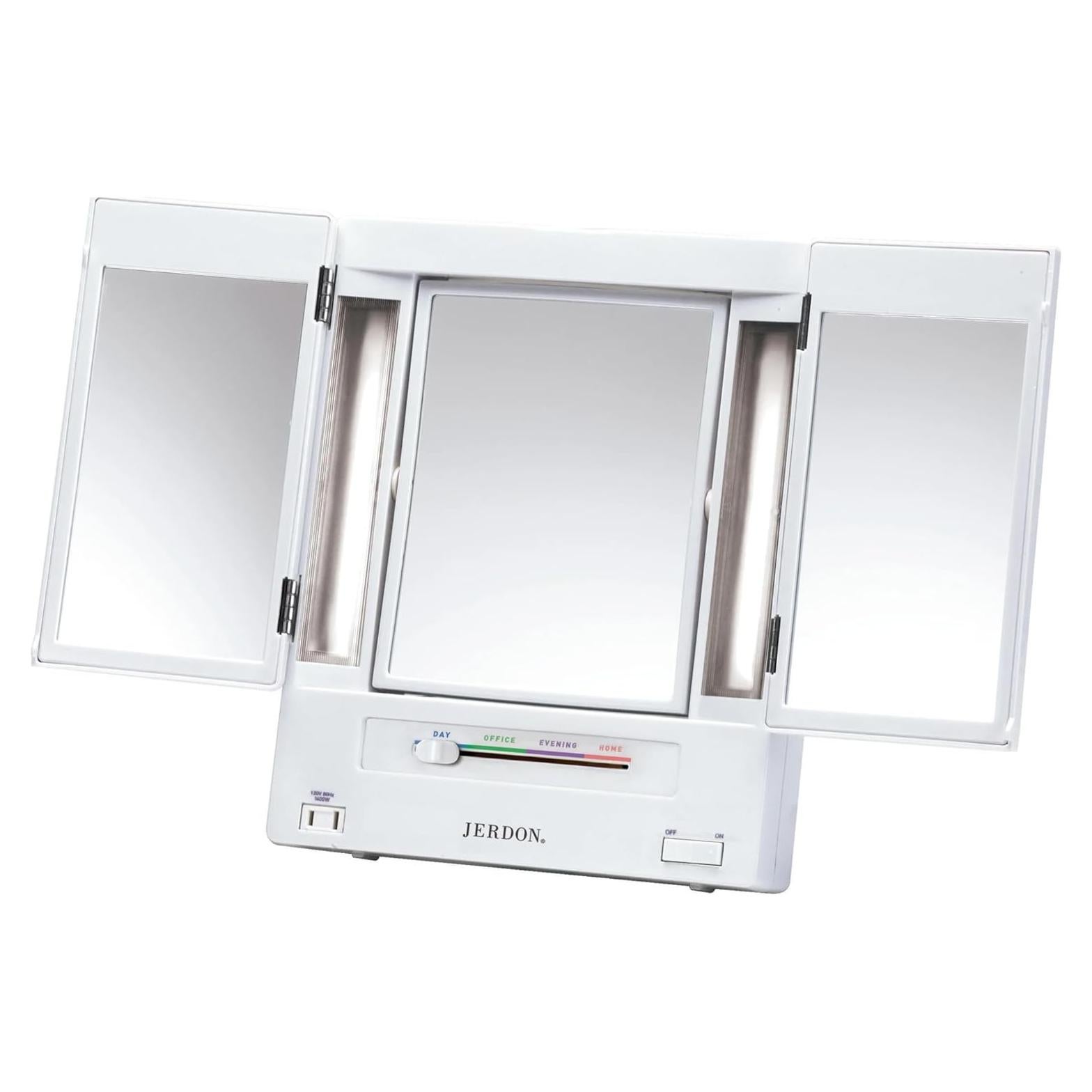 Espejo de Maquillaje Jerdon JGL9W con Luces y 5X Magnificación