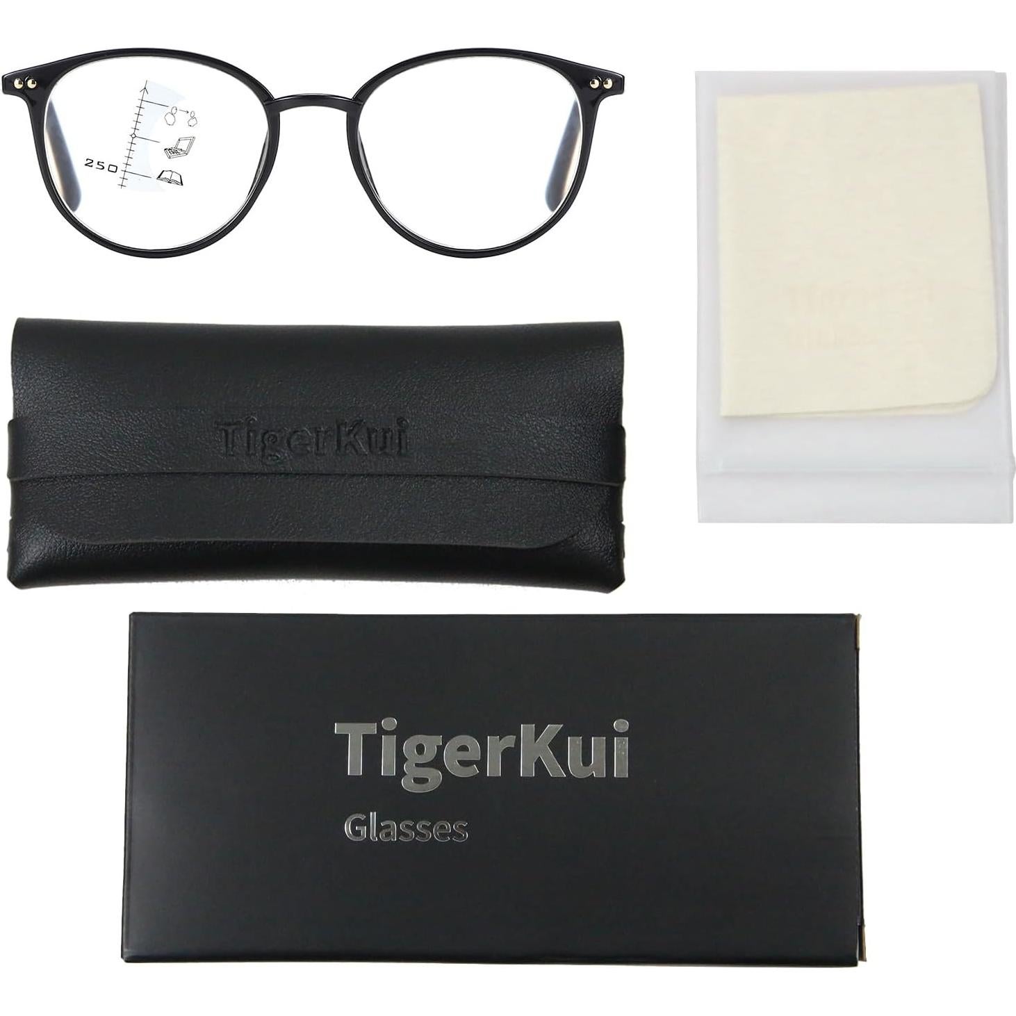 Gafas de lectura progresivas TigerKui - Lentes fotocromáticas y bloqueadoras de luz azul