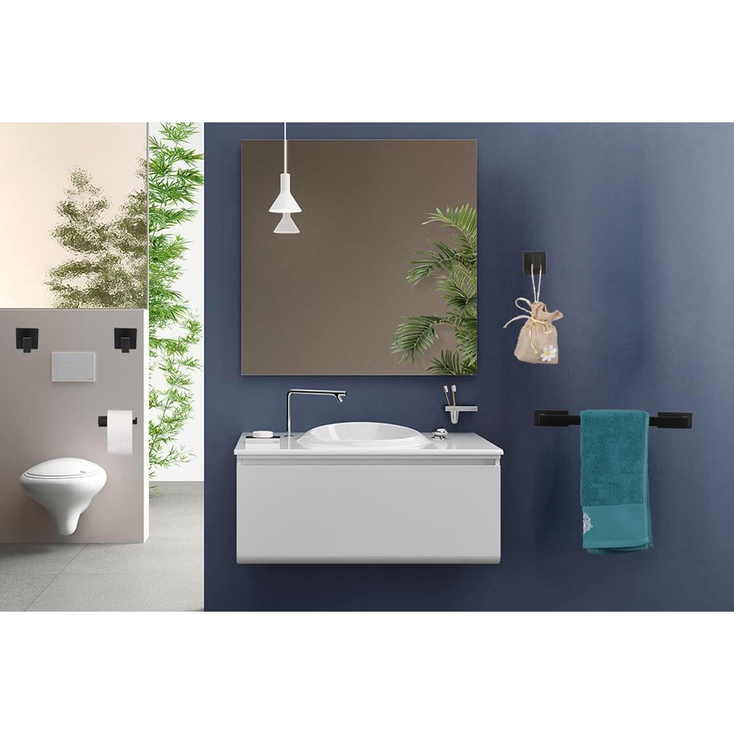 Juego de Accesorios de Baño Vanloory 5 Piezas Acero Inoxidable