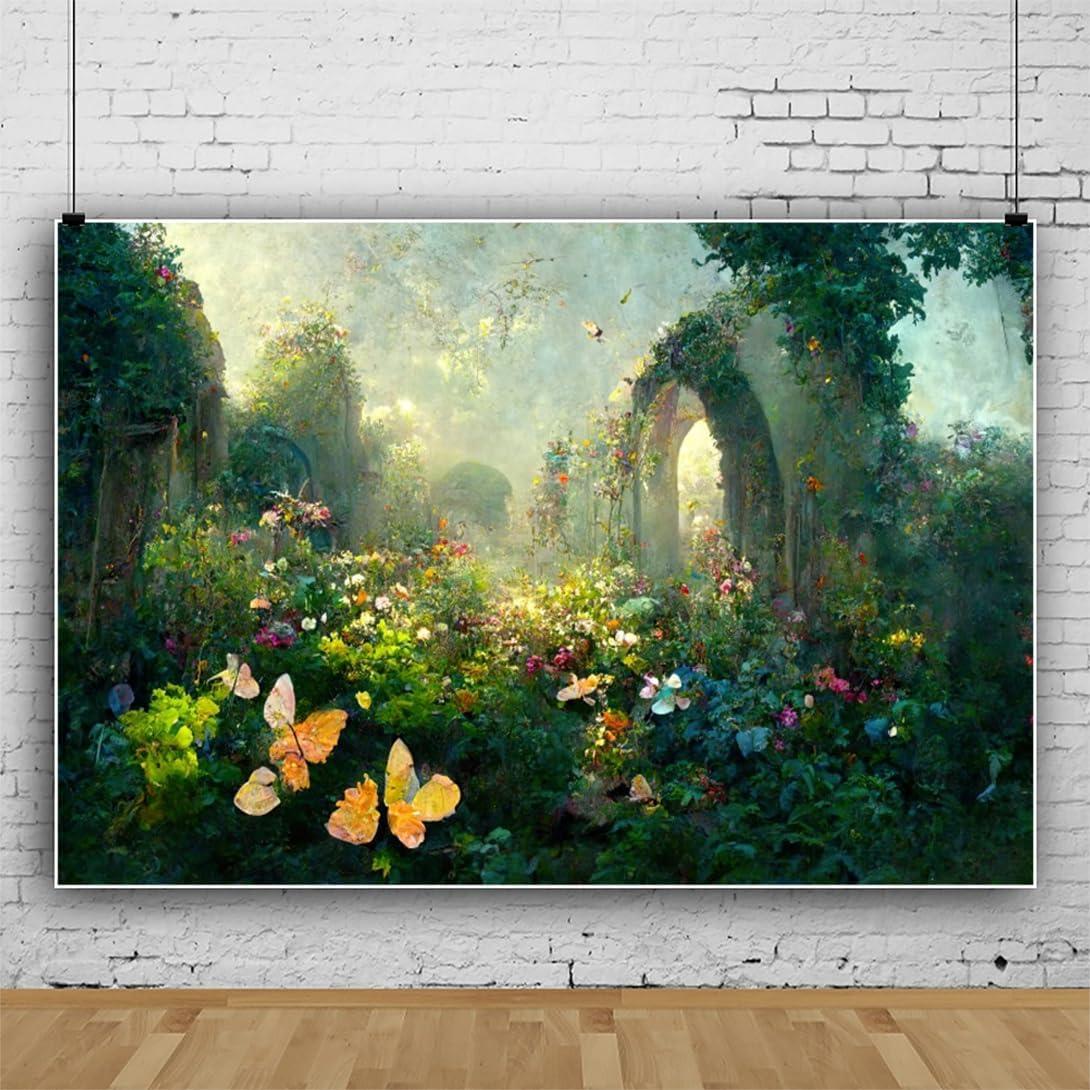 Fondo de Fotografía de Bosque de Cuento de Hadas 2.5x1.8m OFILA