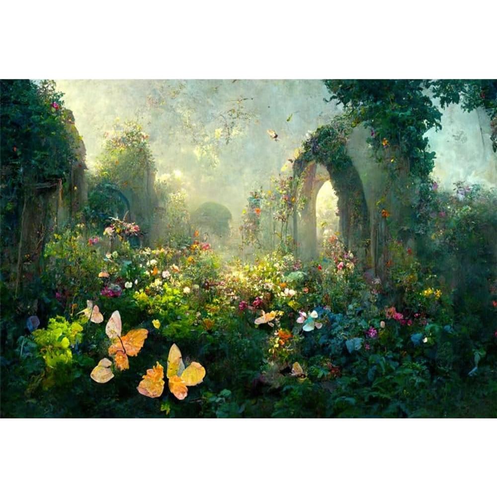 Fondo de Fotografía de Bosque de Cuento de Hadas 2.5x1.8m OFILA