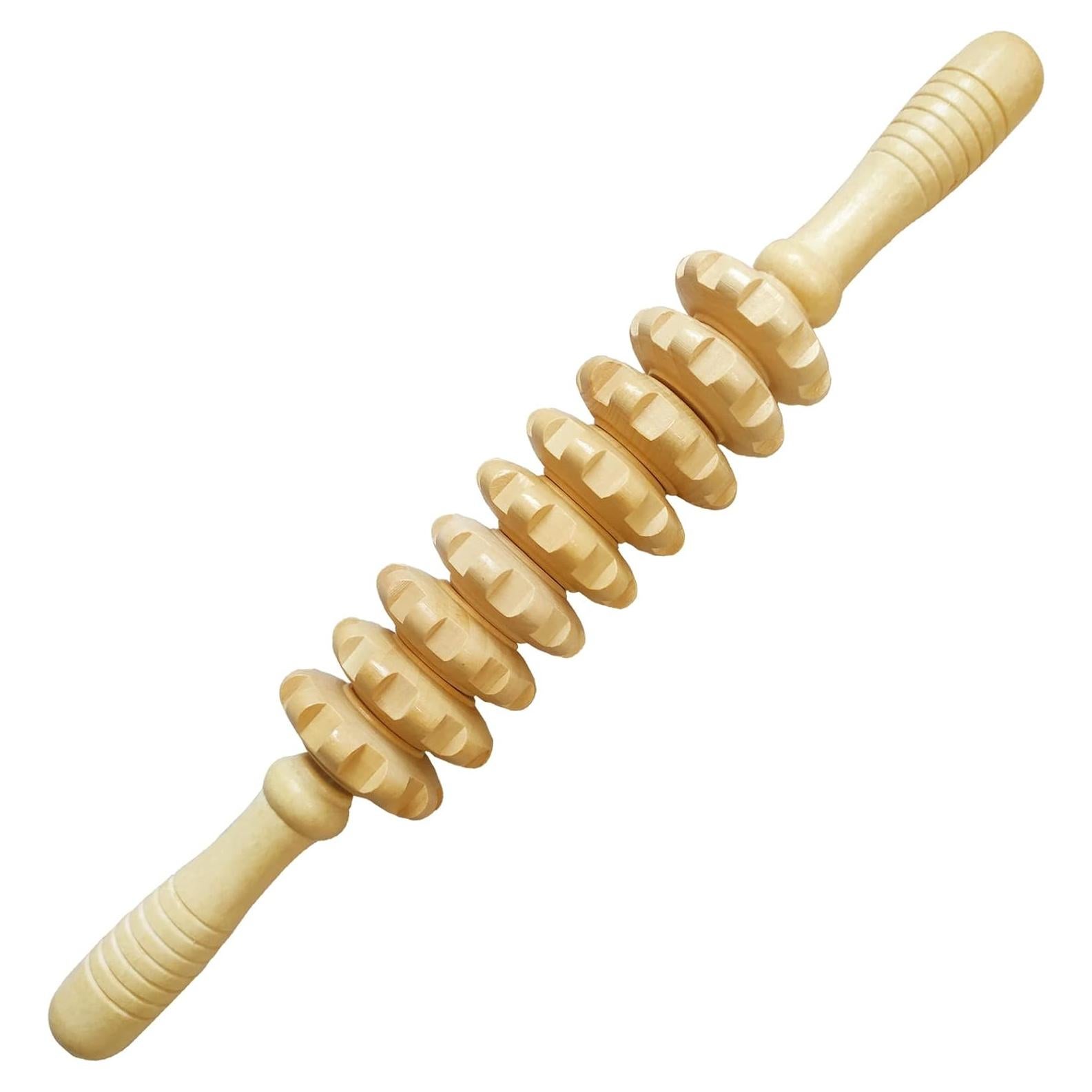 Rodillo de Madera Apoi1 para Masaje y Drenaje Linfático