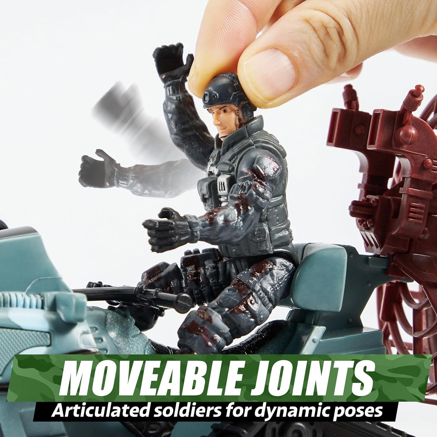 Set de Juguetes Militares Syncfun con Helicóptero y Figuras