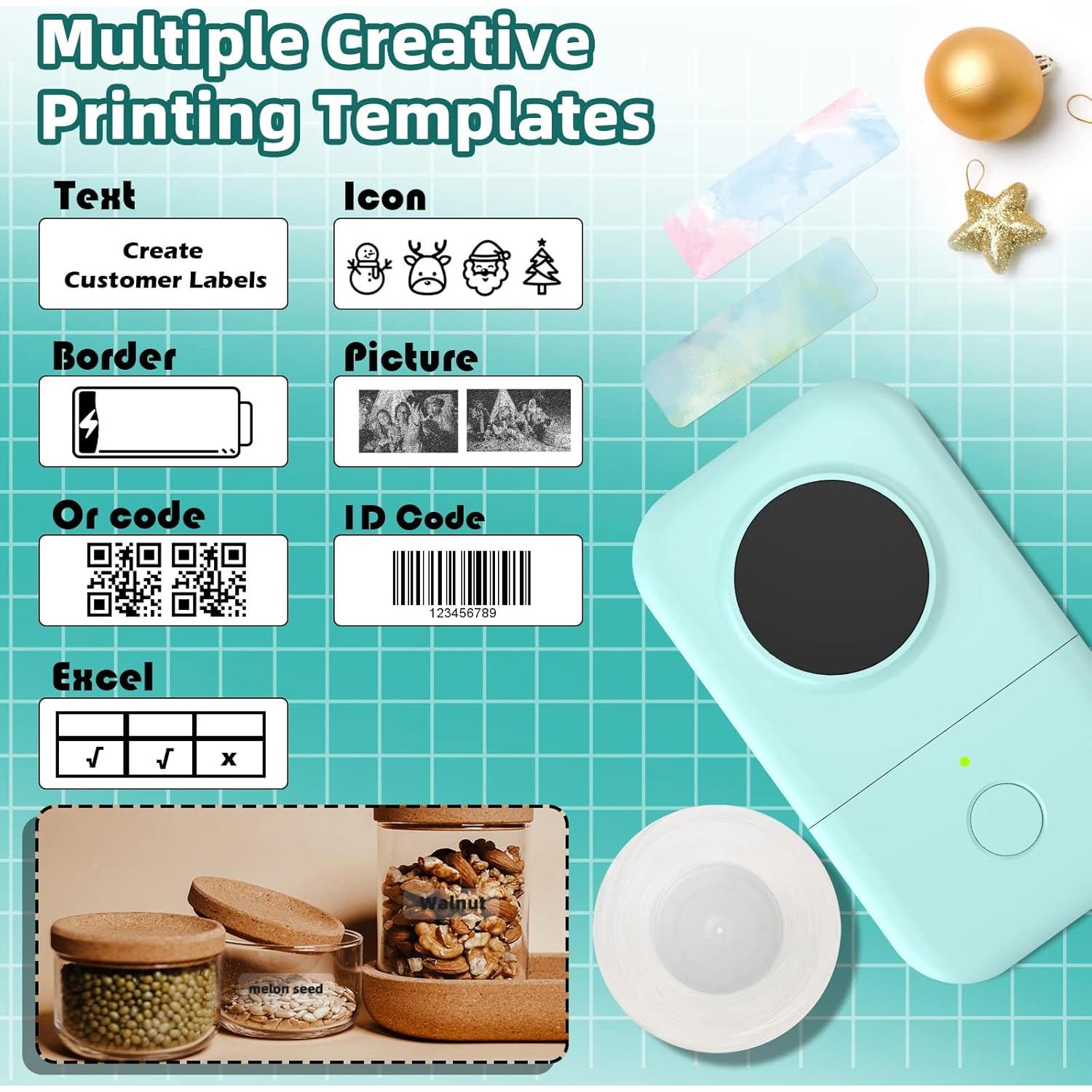 Etiquetadora Portátil Phomemo D30 Bluetooth Verde - Sin Tinta