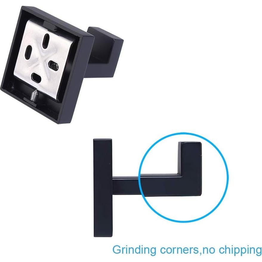 Ganchos para Toallas TASTOS Acero Inoxidable 2 Piezas