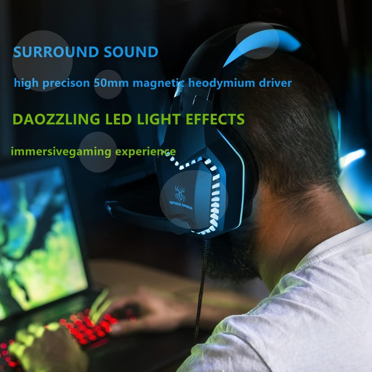 Auriculares Gaming Sktome con Cambiador de Voz y Micrófono