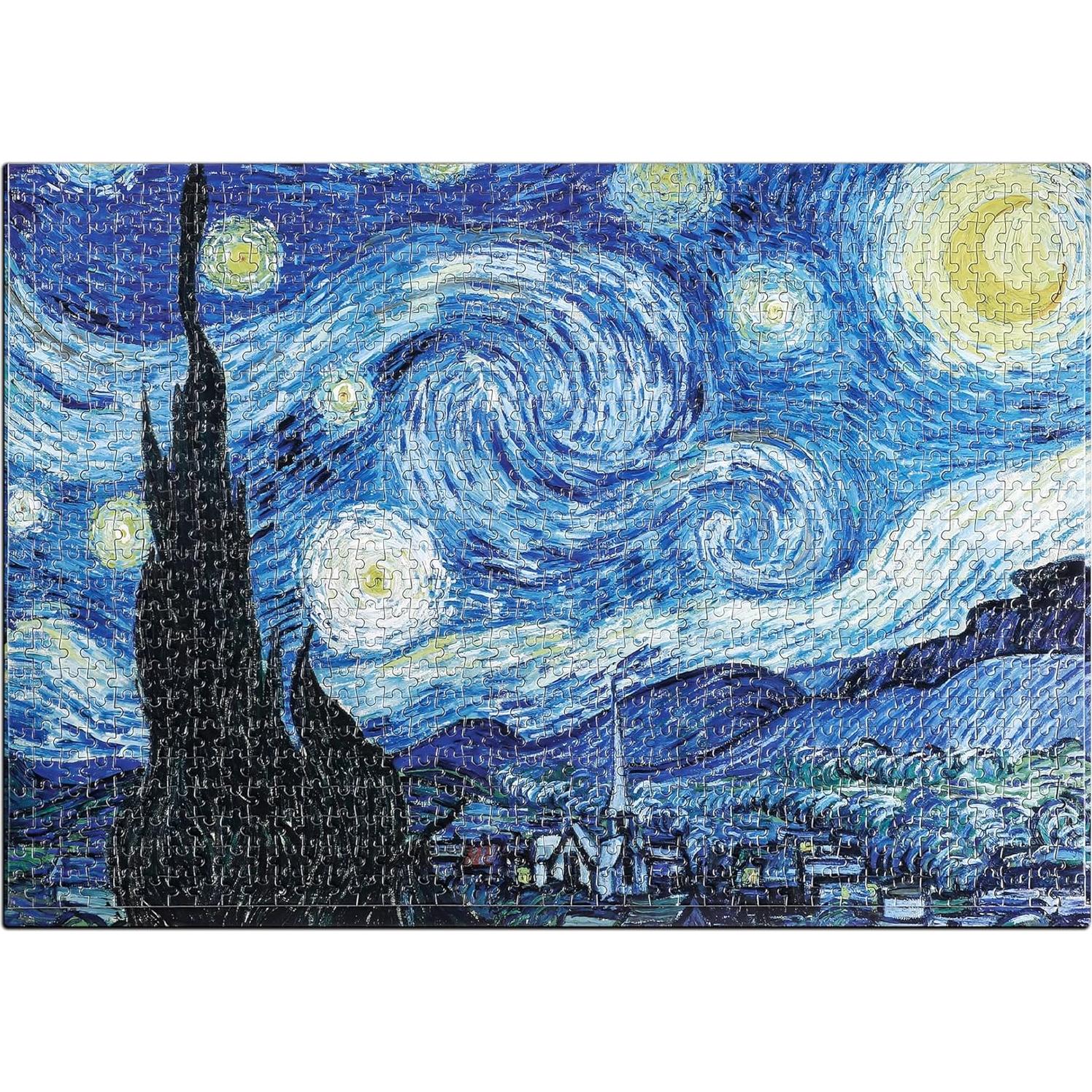Rompecabezas 1000 Piezas YOGEON Noche Estrellada Van Gogh 70x50cm
