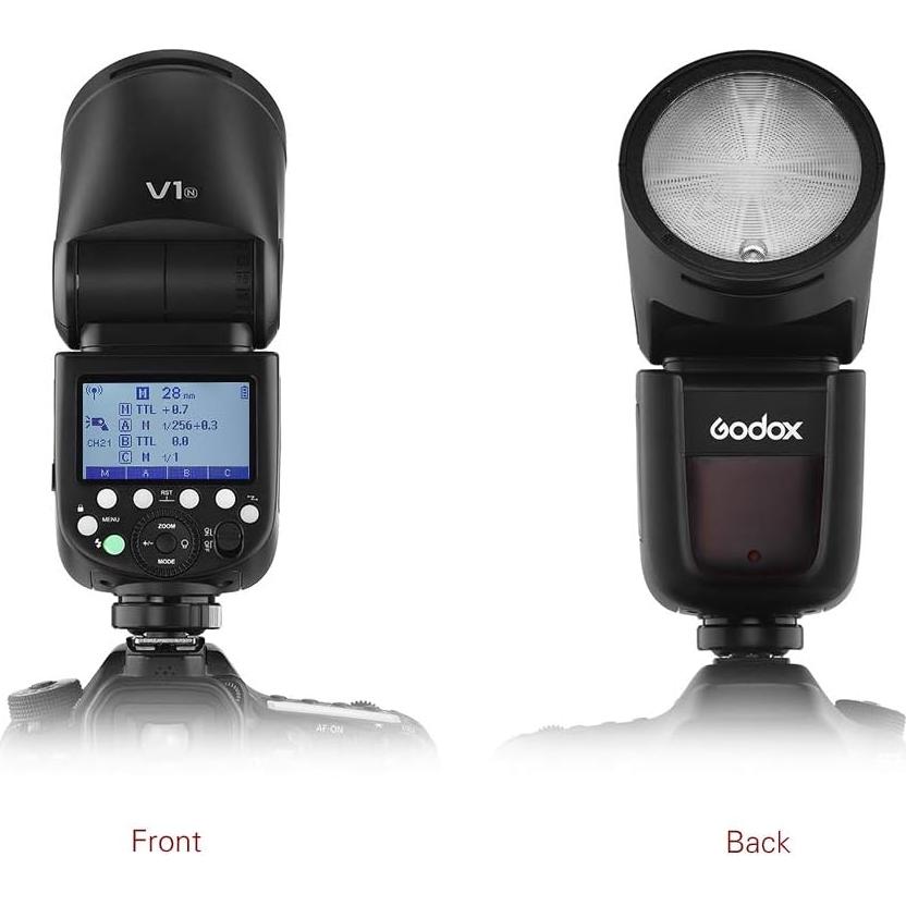 Flash Profesional Godox V1N para Cámara Nikon Inalámbrico 2.4G