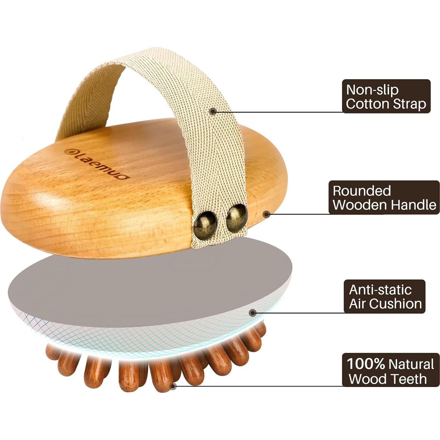 Kit de Masaje de Madera Olaemuo para Celulitis y Drenaje