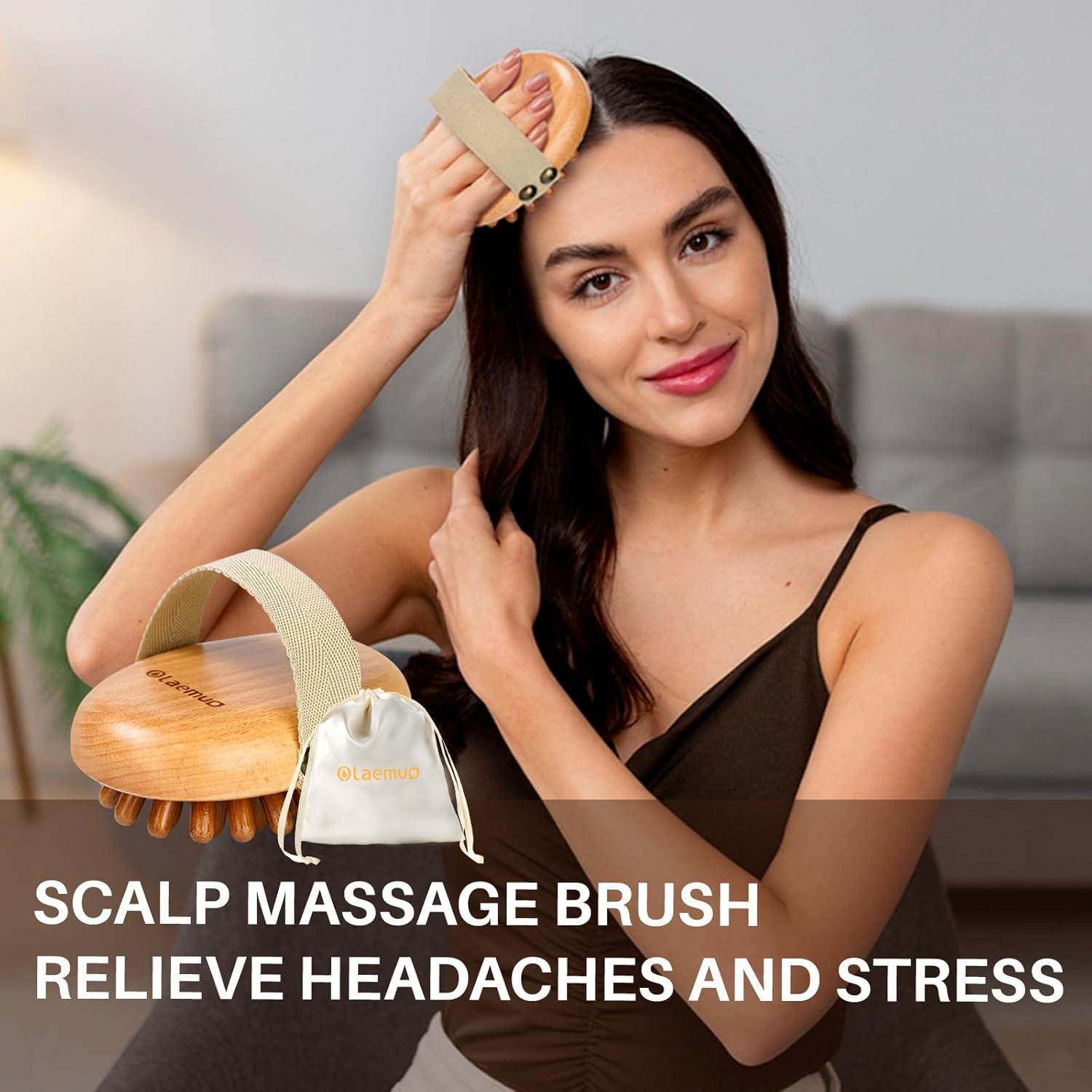 Kit de Masaje de Madera Olaemuo para Celulitis y Drenaje