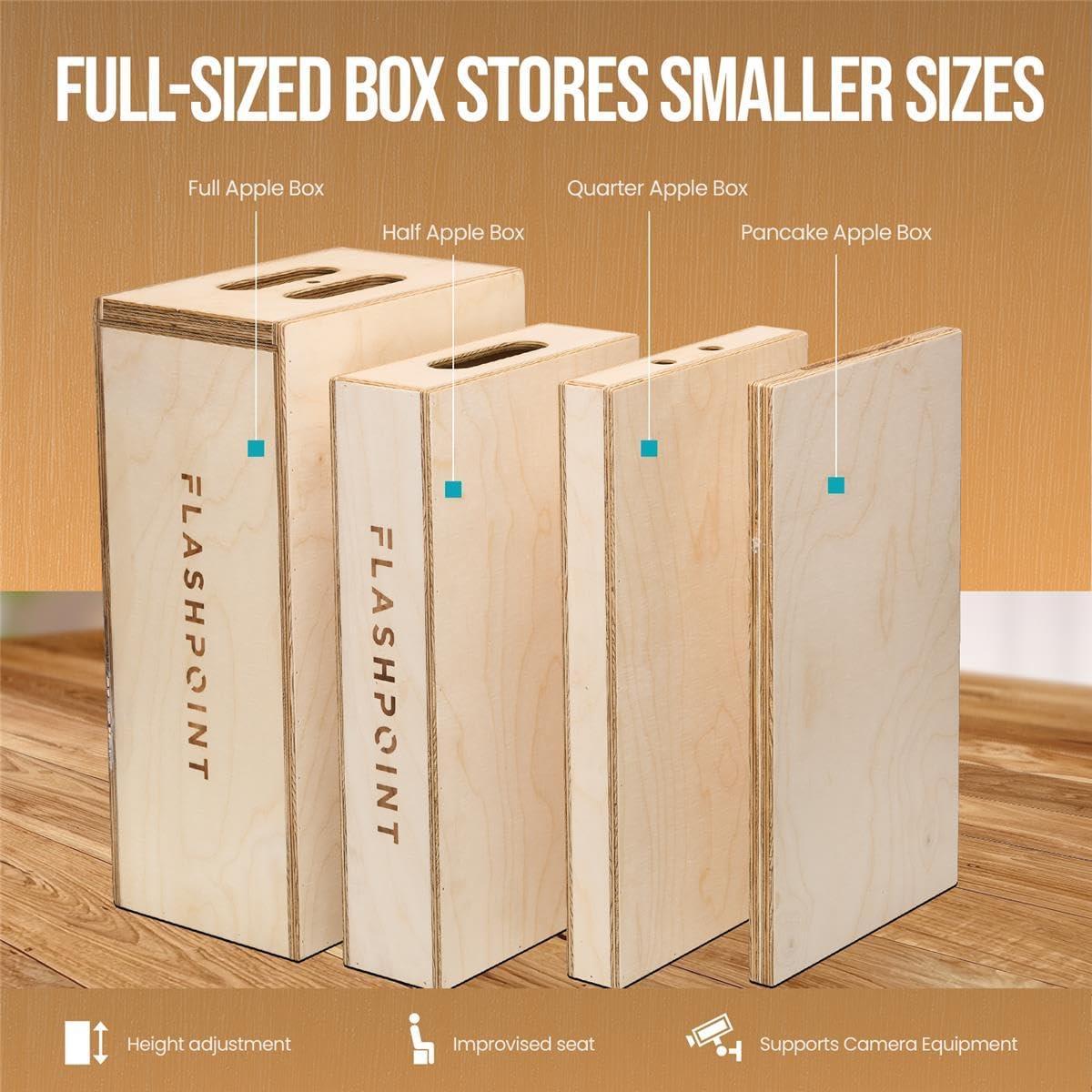 Conjunto de Cajas de Manzana Anidadas 4-en-1 Flashpoint 50.8x30.5 cm