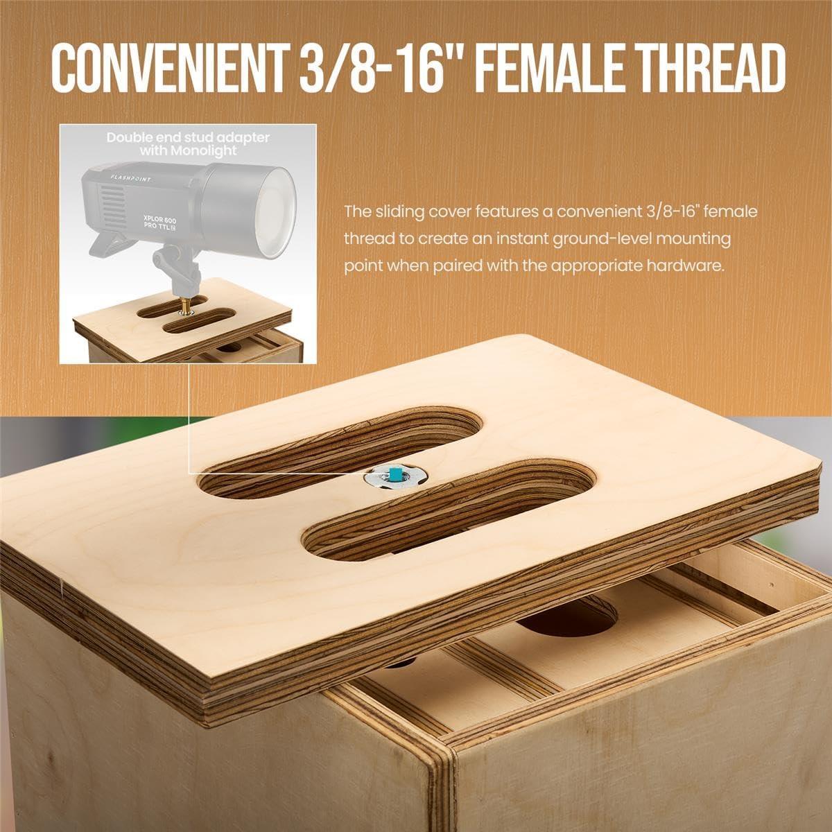 Conjunto de Cajas de Manzana Anidadas 4-en-1 Flashpoint 50.8x30.5 cm