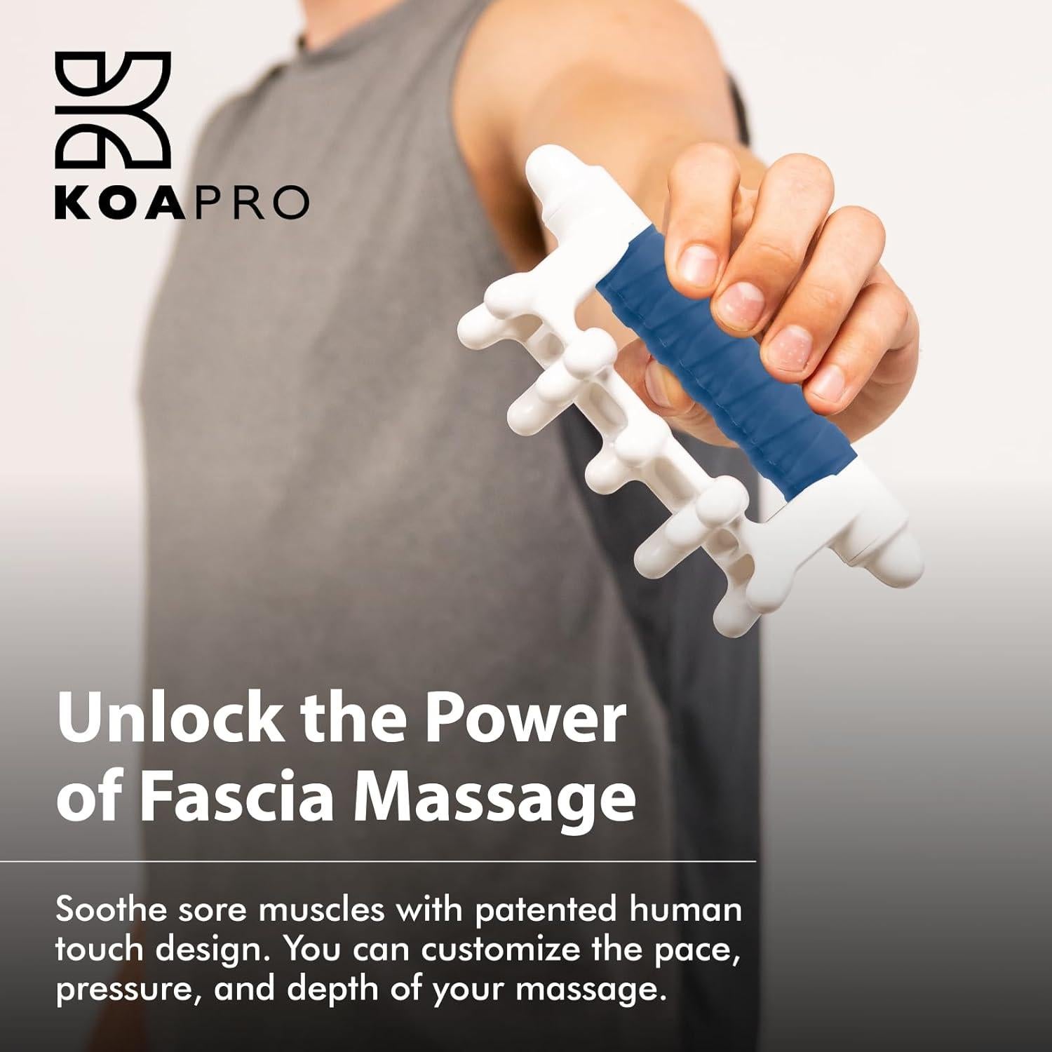KOAPRO Masajeador de Fascia Blaster Original Azul 17.78cm