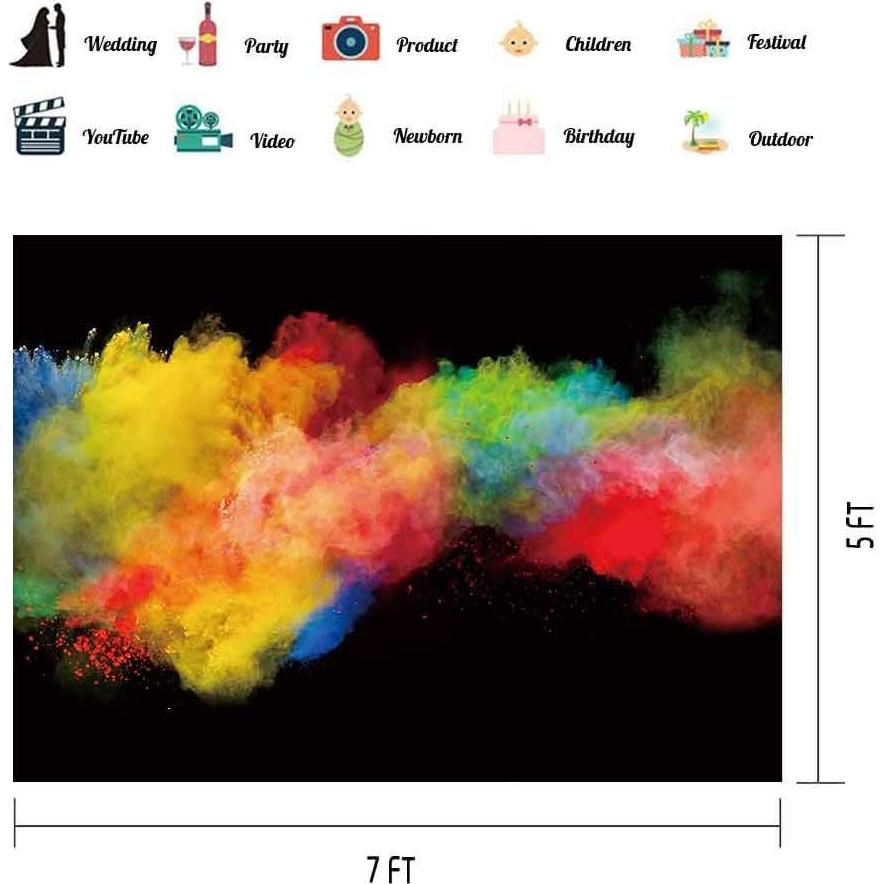 Fondo Fotográfico EOA 210x150 cm Colorido Salpicadura