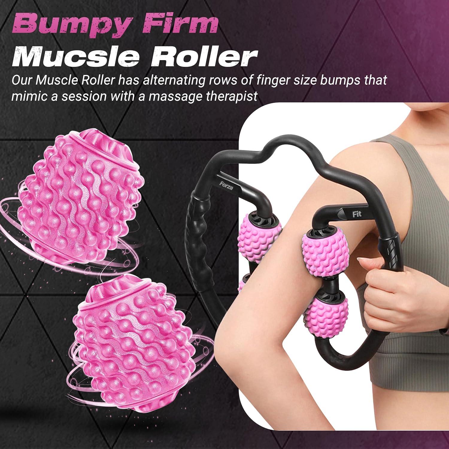 Rodillo de Masaje 4 Ruedas Forza Fit - Alivio Muscular