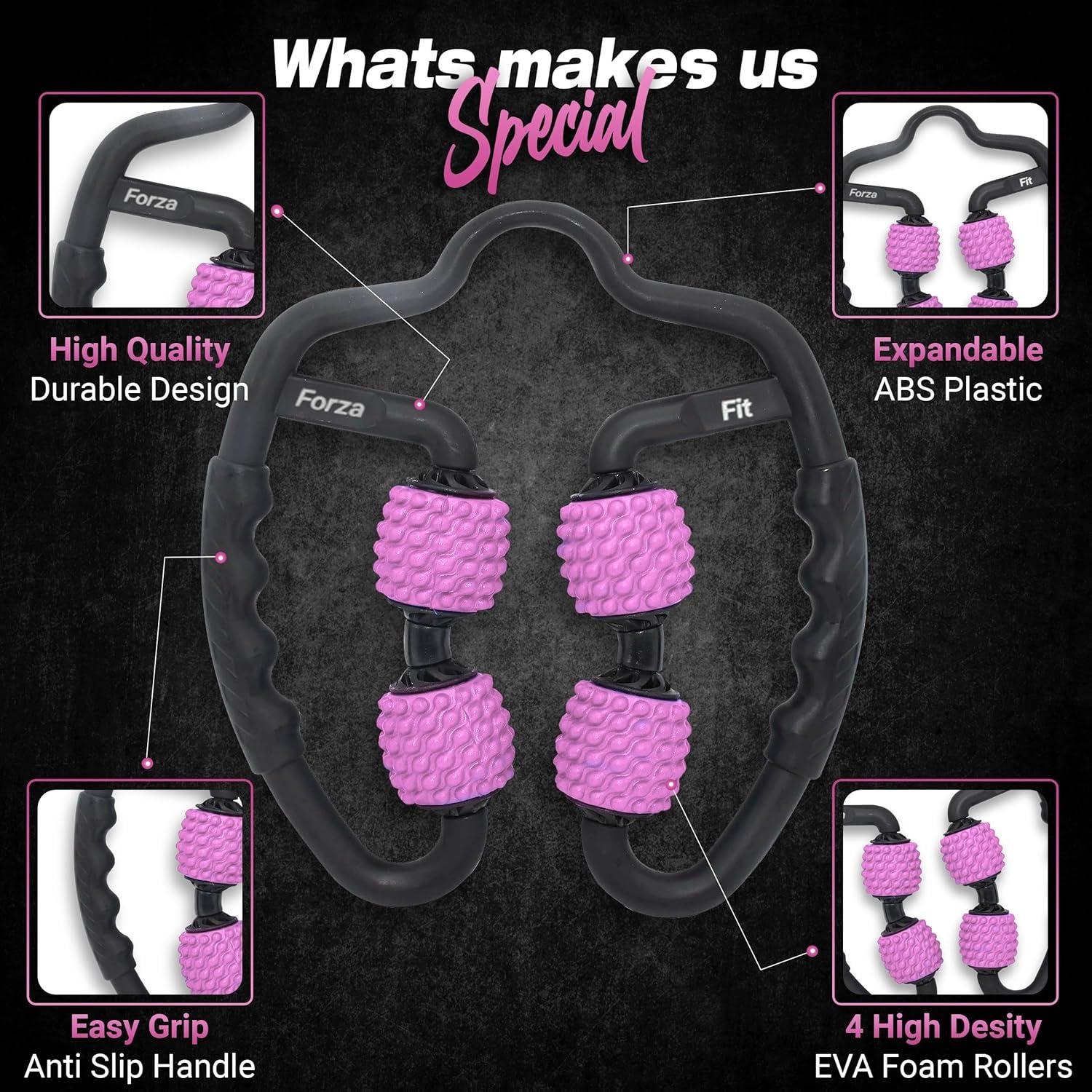 Rodillo de Masaje 4 Ruedas Forza Fit - Alivio Muscular