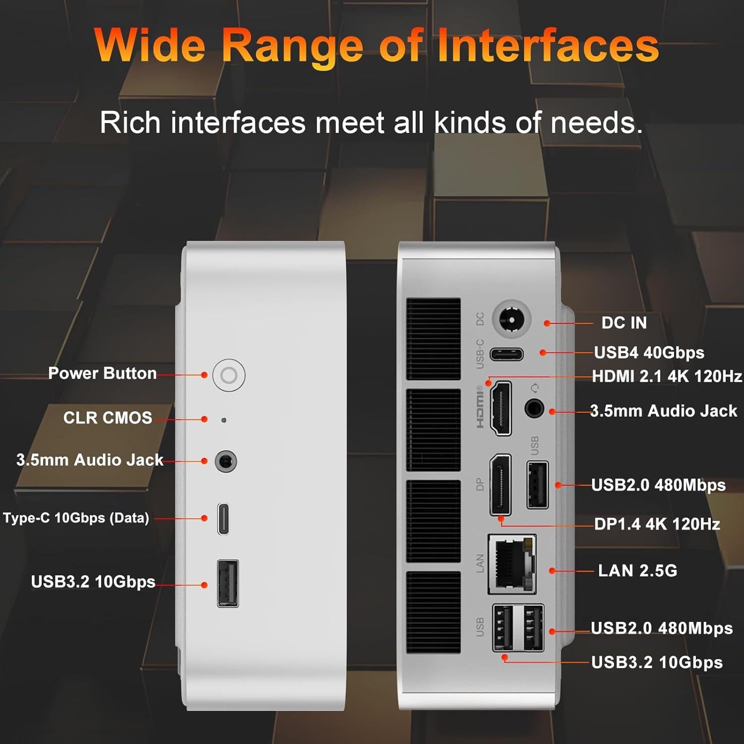 Mini PC Beelink SER8 Ryzen 7 32GB RAM 1TB SSD 4K