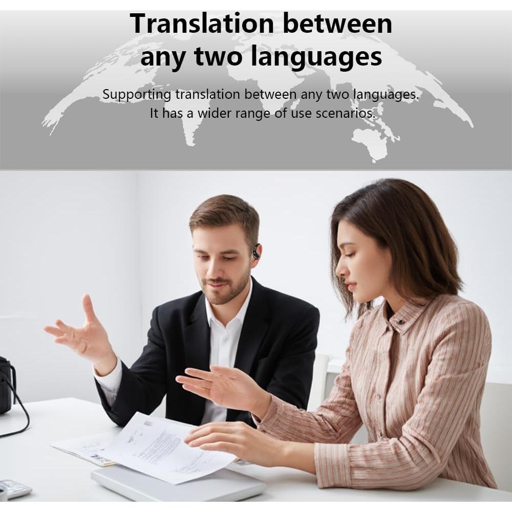 Auriculares Traductores AI ShenZhen T23 144 Idiomas 36H Batería