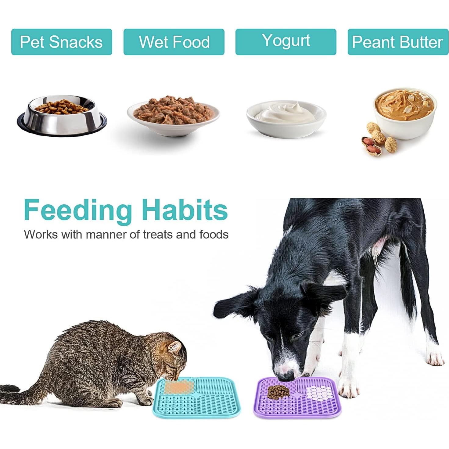 Alfombrilla de Lamer LUKITO 3PCS para Perros y Gatos 20.3cm