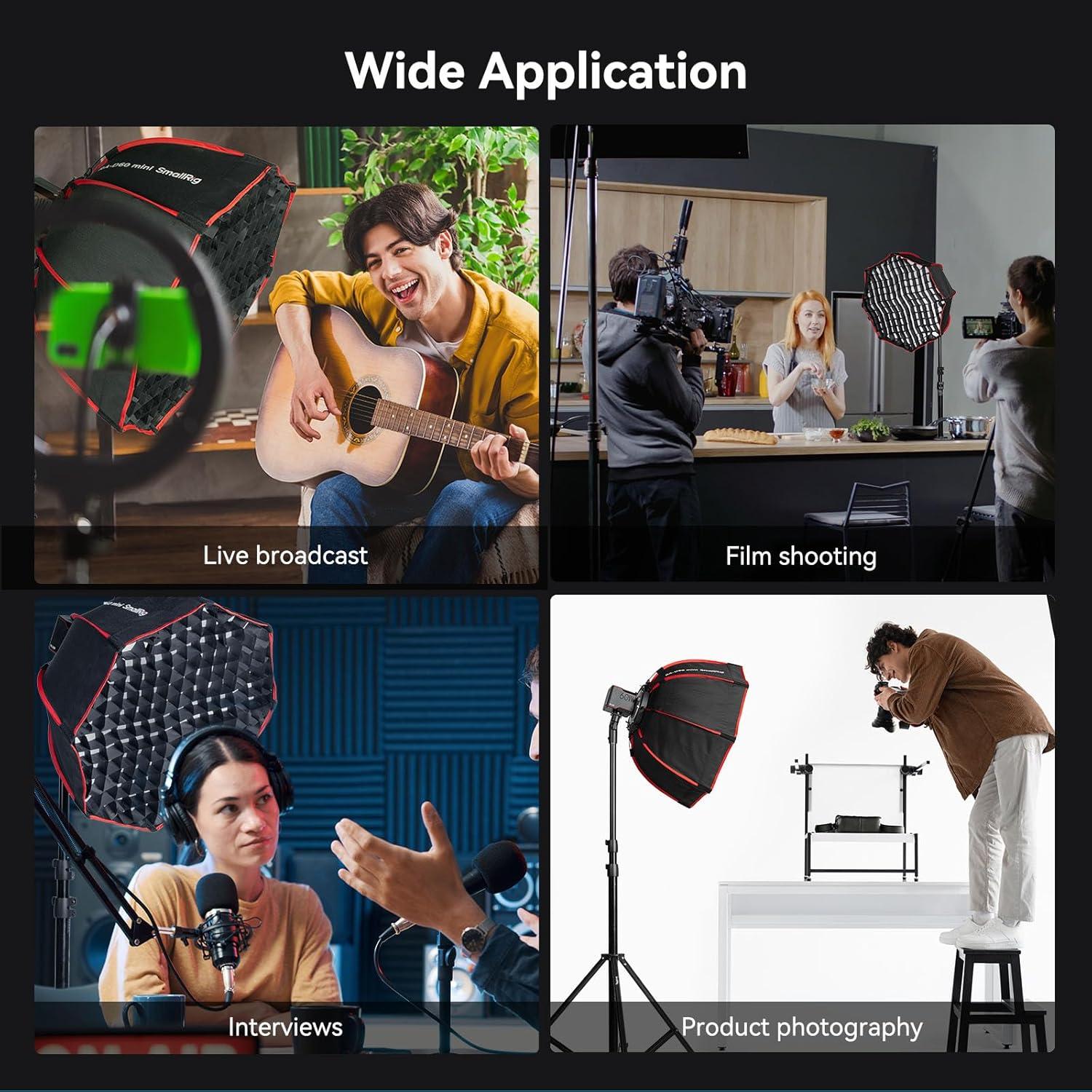 Softbox Parabólico 60 cm SmallRig RA-D60 con Liberación Rápida
