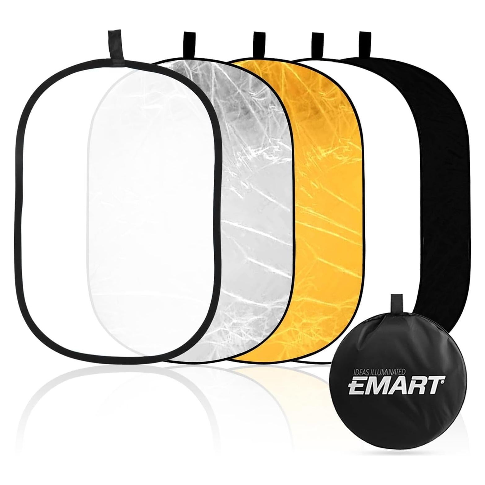 Reflector de Fotografía 5 en 1 EMART 60x90cm Plegable