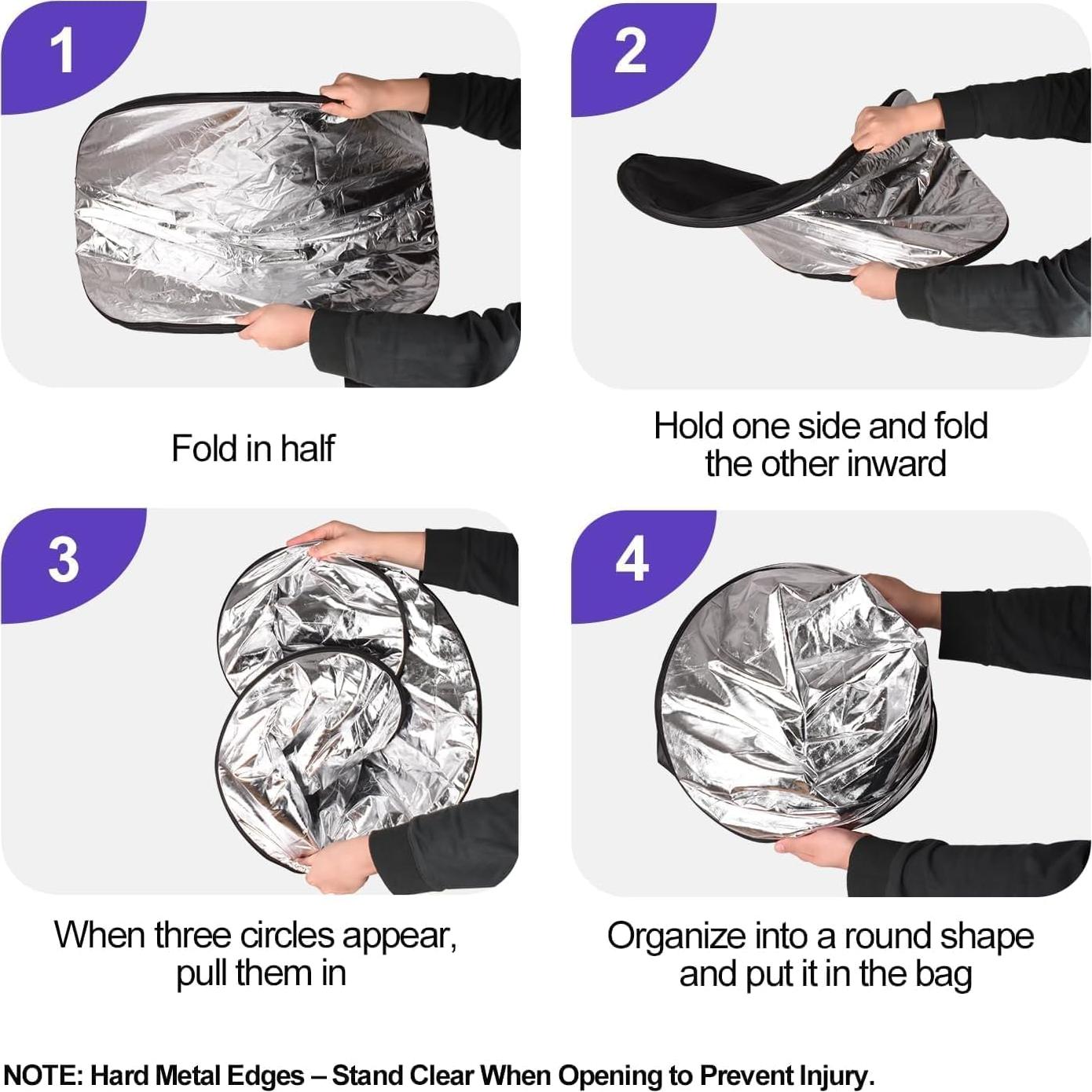 Reflector de Fotografía 5 en 1 EMART 60x90cm Plegable