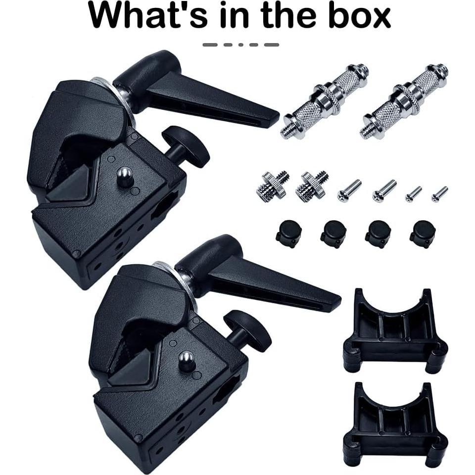 Super Abrazadera JORIXXY para Estudio Fotográfico 2 Unidades