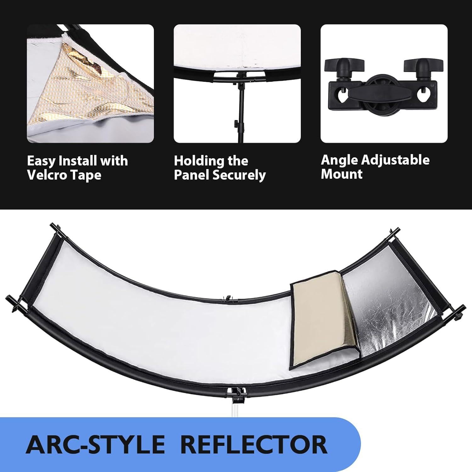 Reflector Clamshell Fotols 4 Colores 70x24" para Fotografía