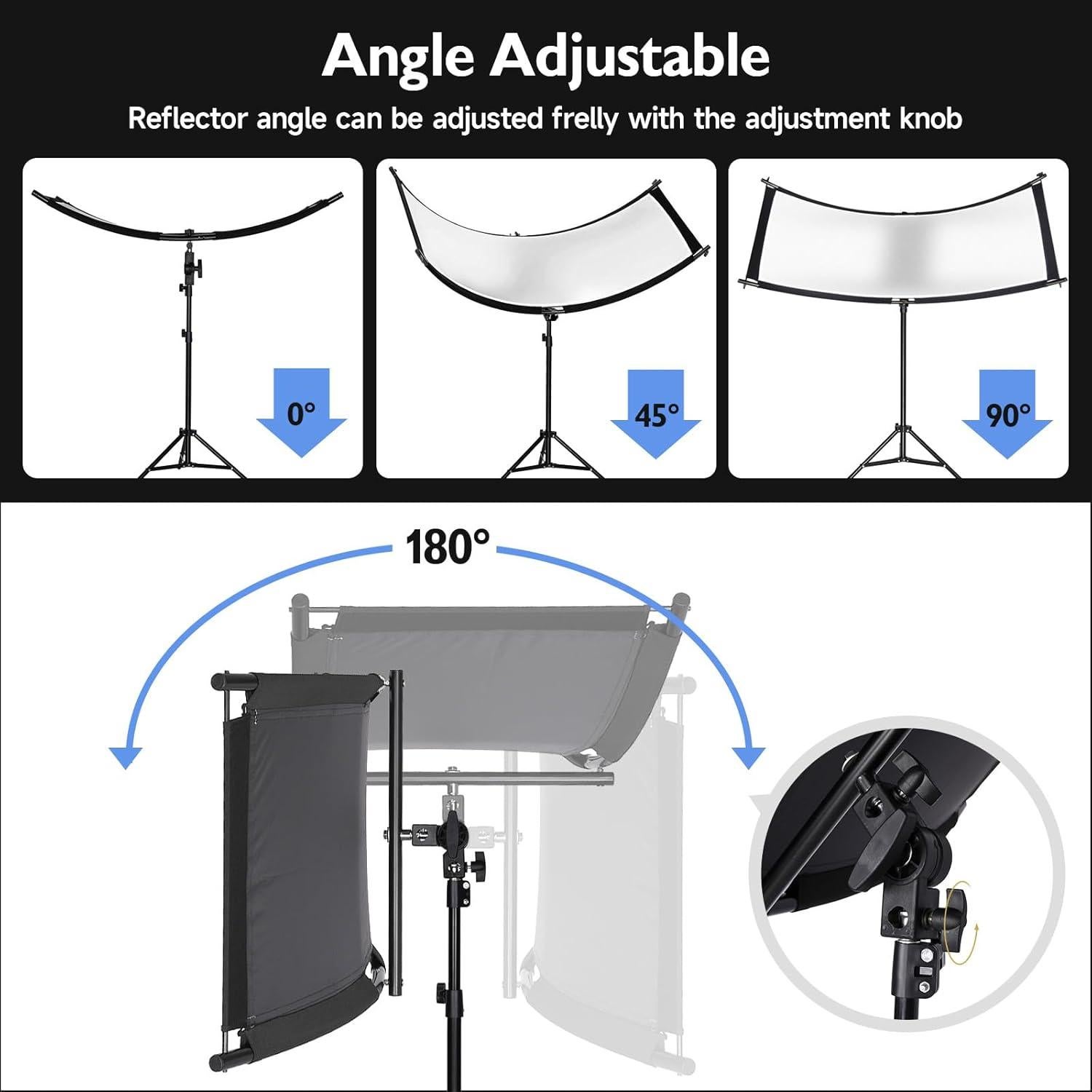 Reflector Clamshell Fotols 4 Colores 70x24" para Fotografía
