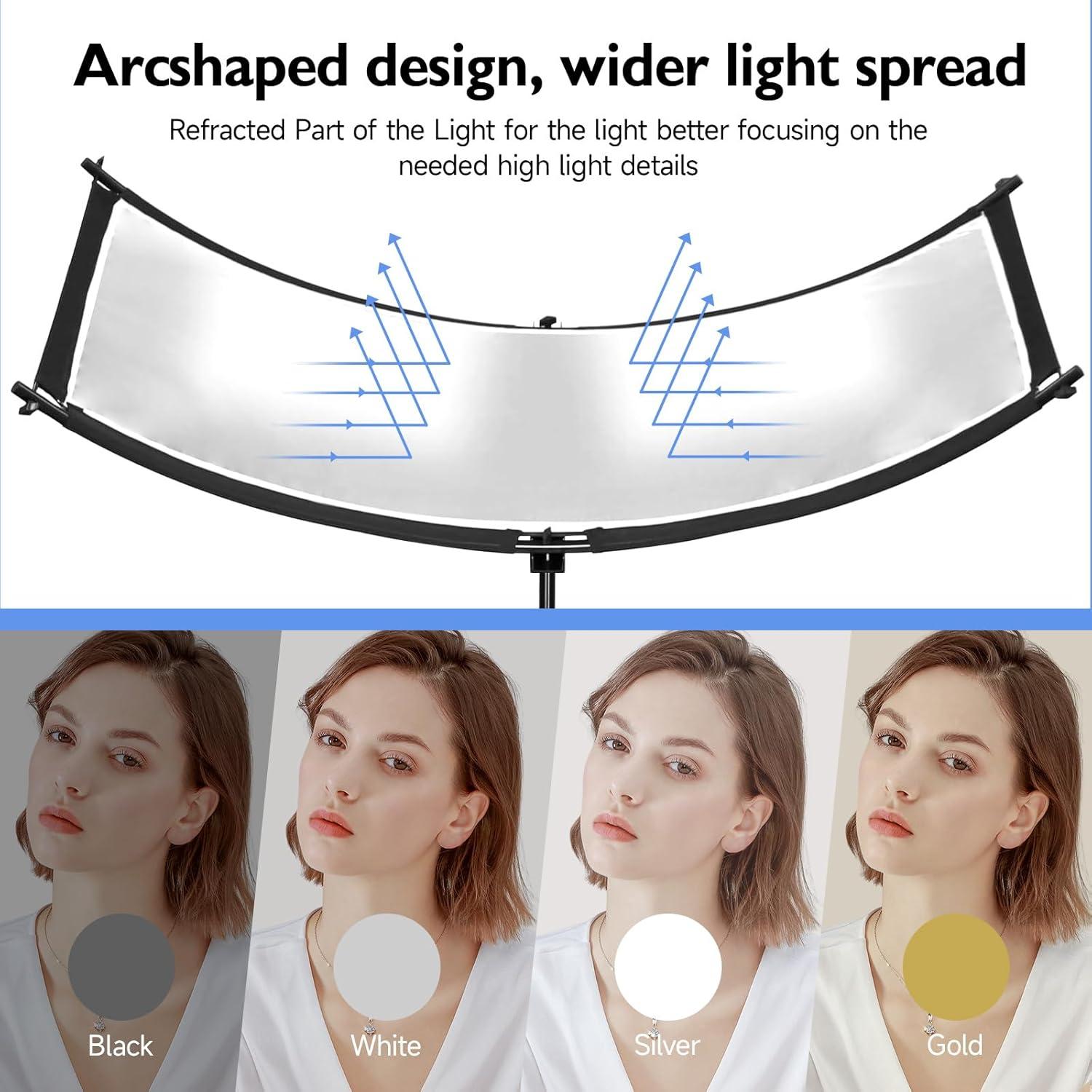 Reflector Clamshell Fotols 4 Colores 70x24" para Fotografía