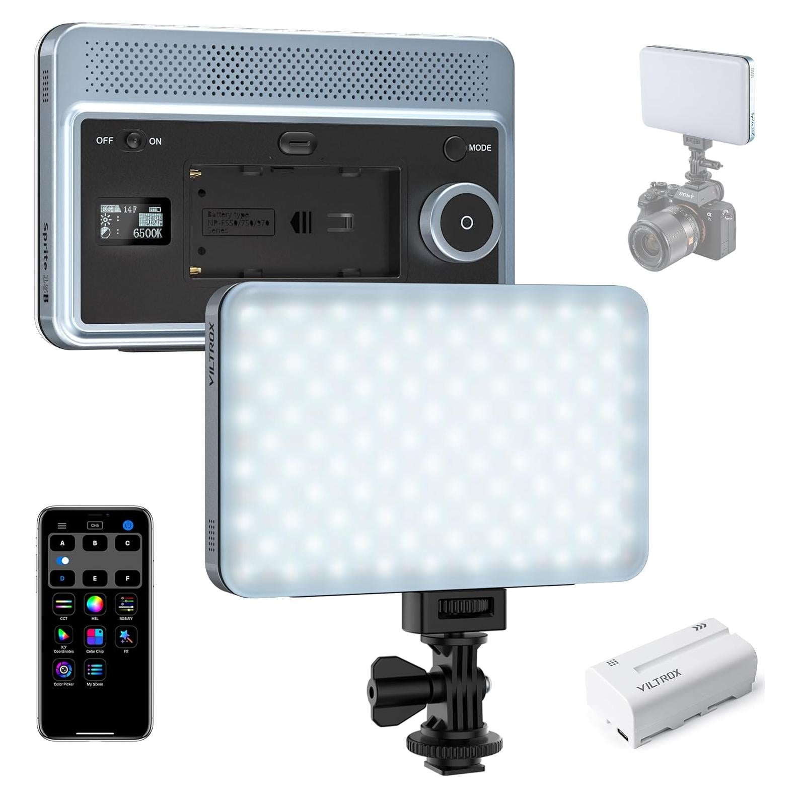 Luz de Video LED Bi-Color Viltrox 18W 2800K-6800K CRI 95+