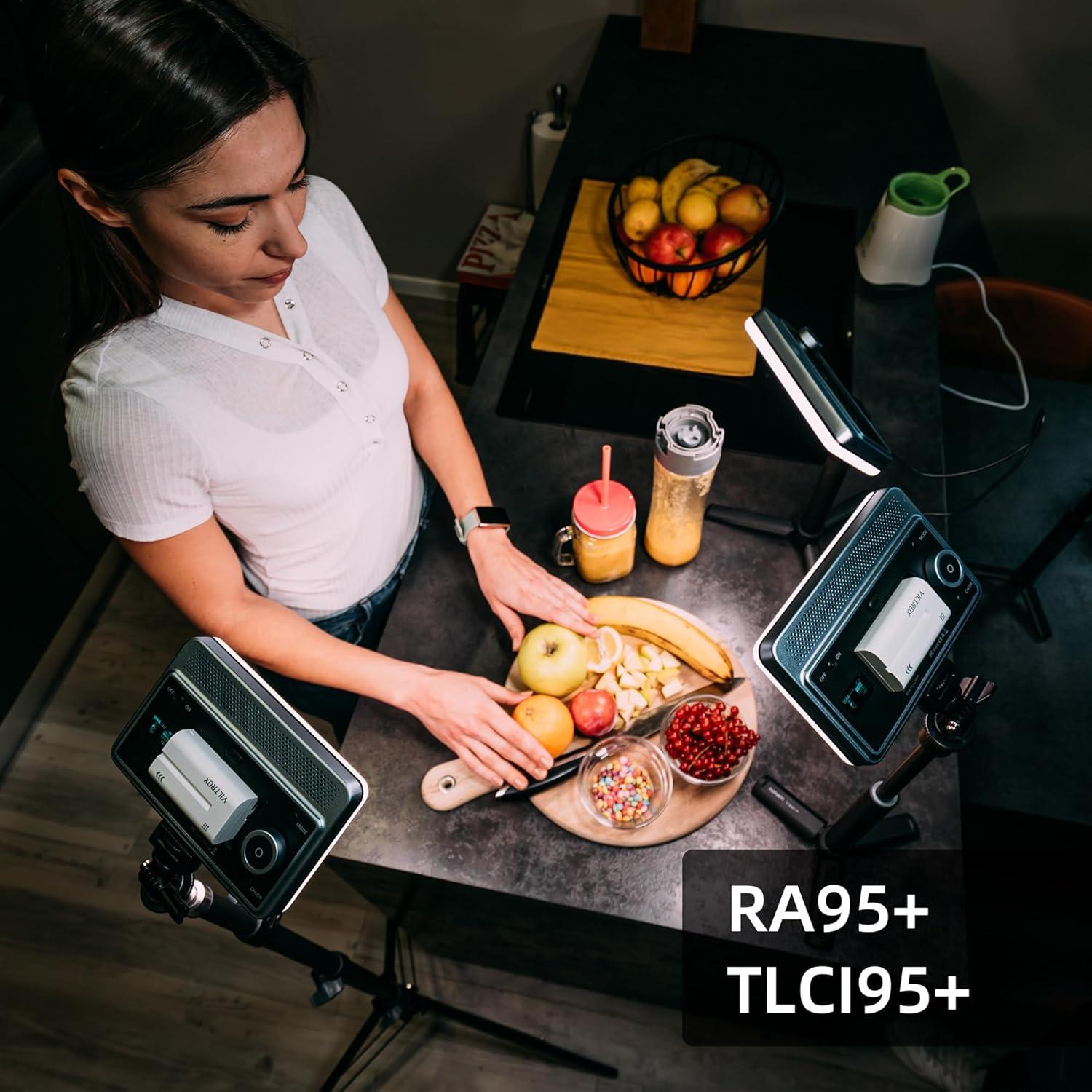 Luz de Video LED Bi-Color Viltrox 18W 2800K-6800K CRI 95+